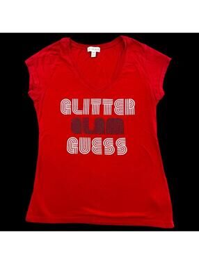Guess "Glitter Glam Guess" Graphic Tee